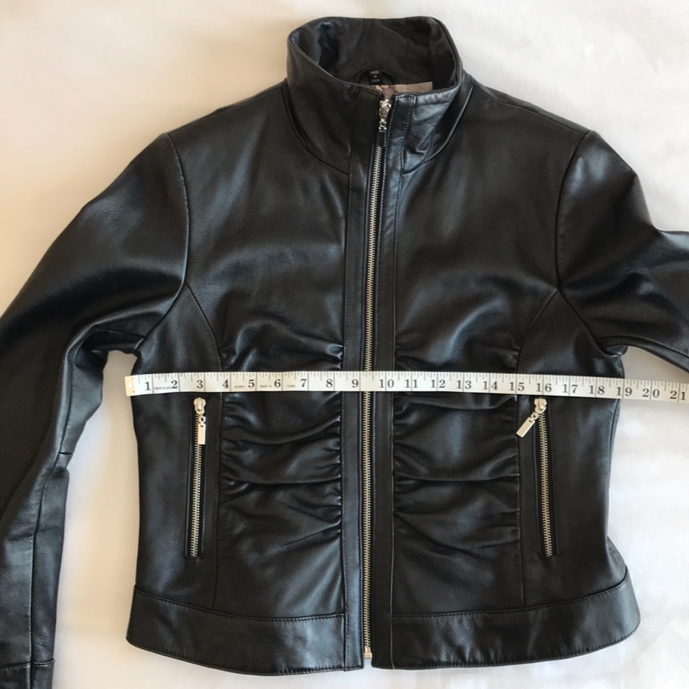 Adler Collection Black Leather Jacket - Picture 2 of 8
